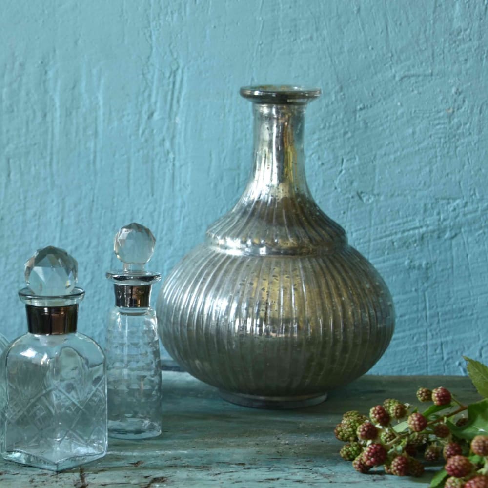 Solitärvase aus Bauernsilber (verre mercurisé) - Maisons Du Monde