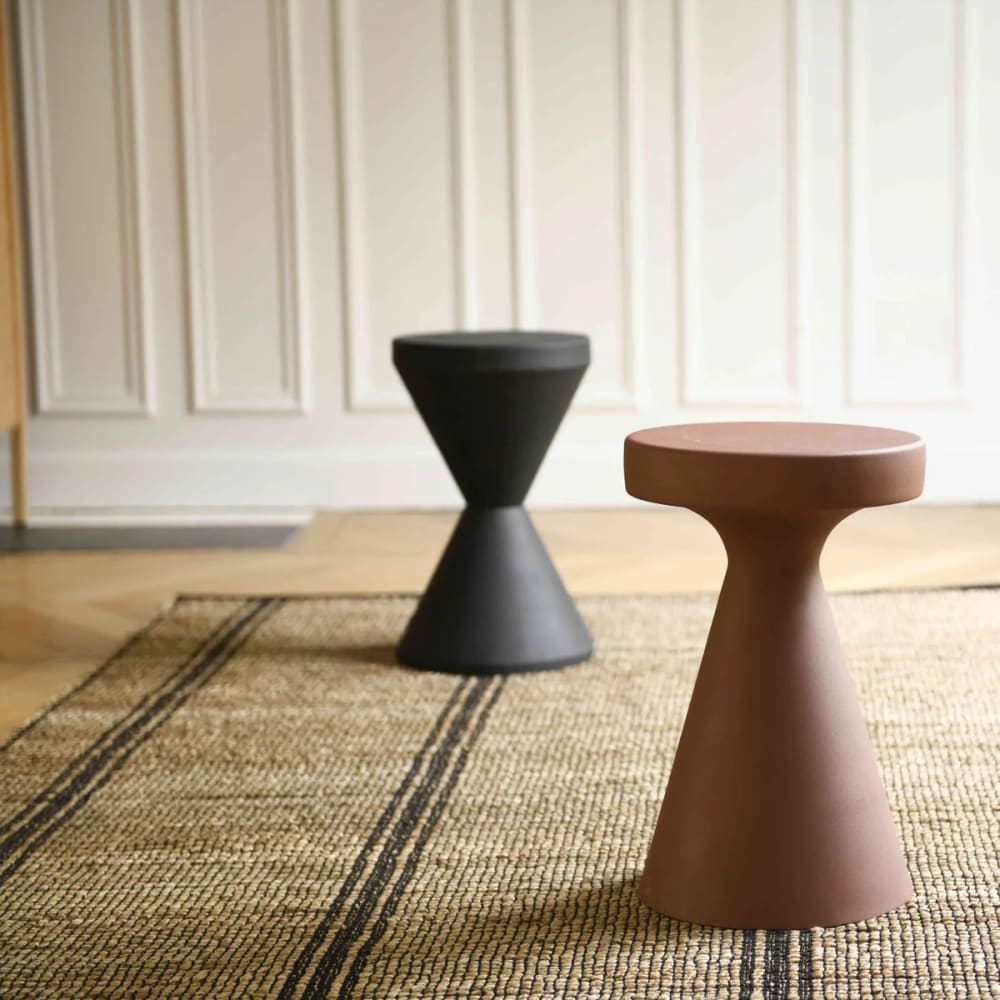 Tapis en jute et coton tressé écru et noir 200 x 300 cm - Maisons du Monde