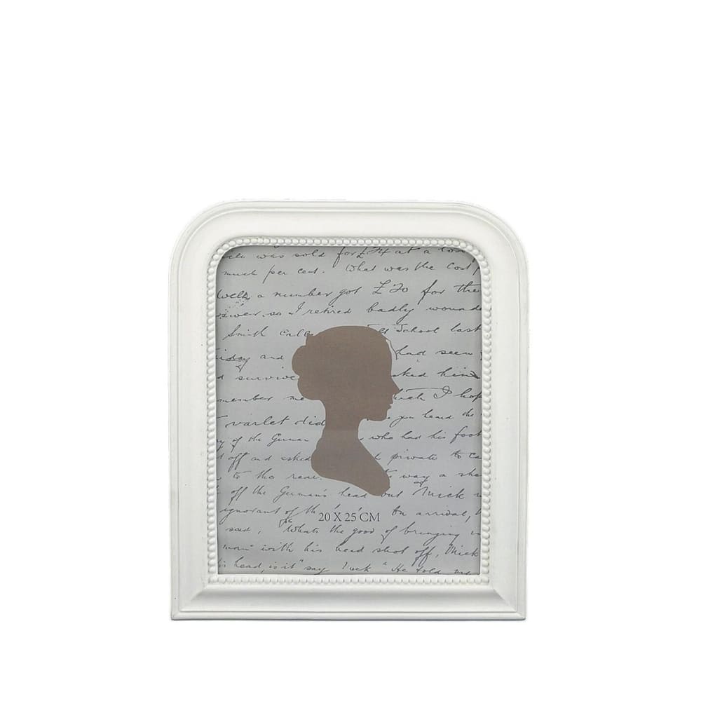 Cadre photo style trumeau blanc 31 x 26 cm