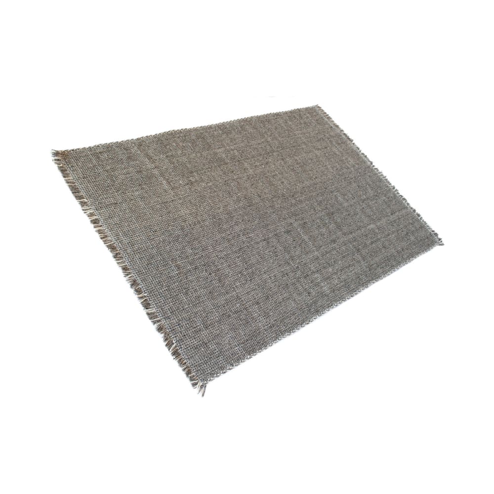 Tapis rectangulaire laine tressée
