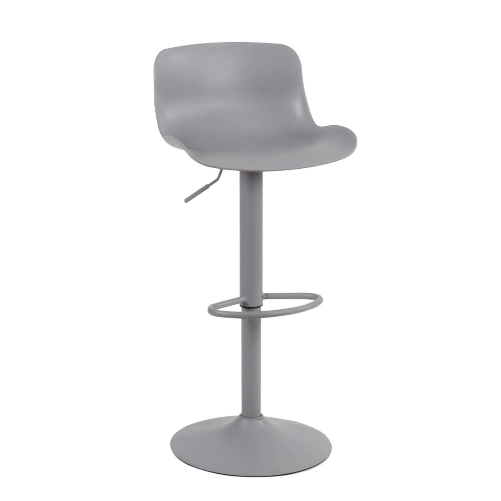 Sgabello in plastica grigio 44x45x102.5 - Modello Contemporaneo - Grigio - PC - Policarbonato