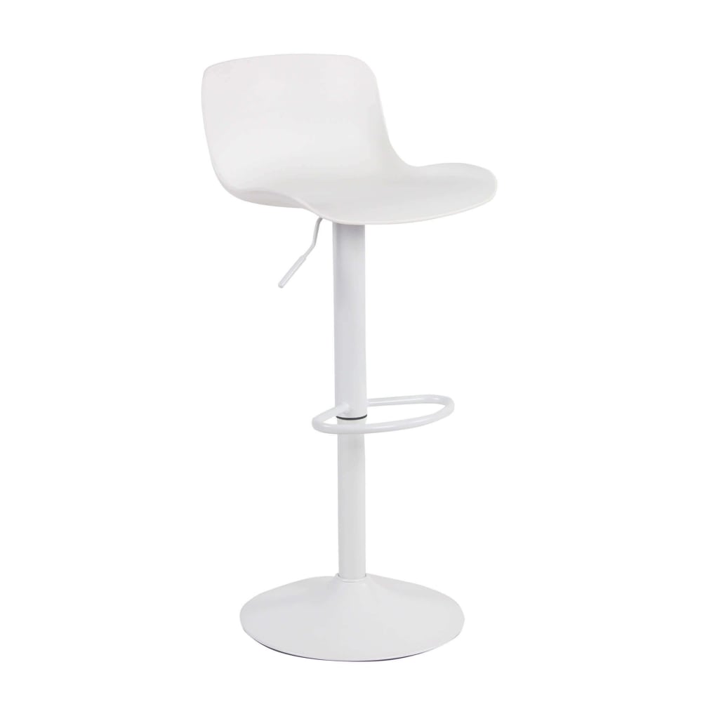 Sgabello in plastica bianco 44x45x102.5 - Modello Contemporaneo - Bianco - PC - Policarbonato