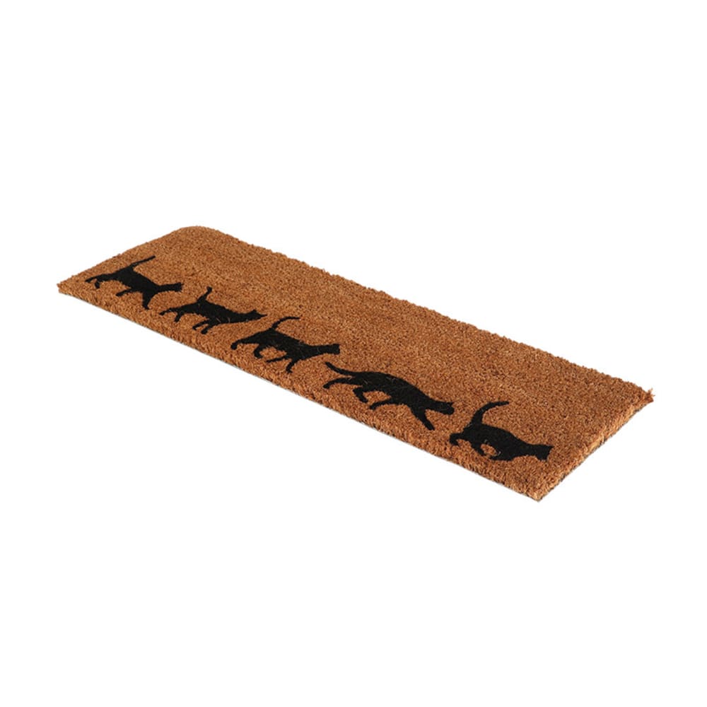 Paillasson coco chats 75 x 25 cm marron - Maisons du Monde