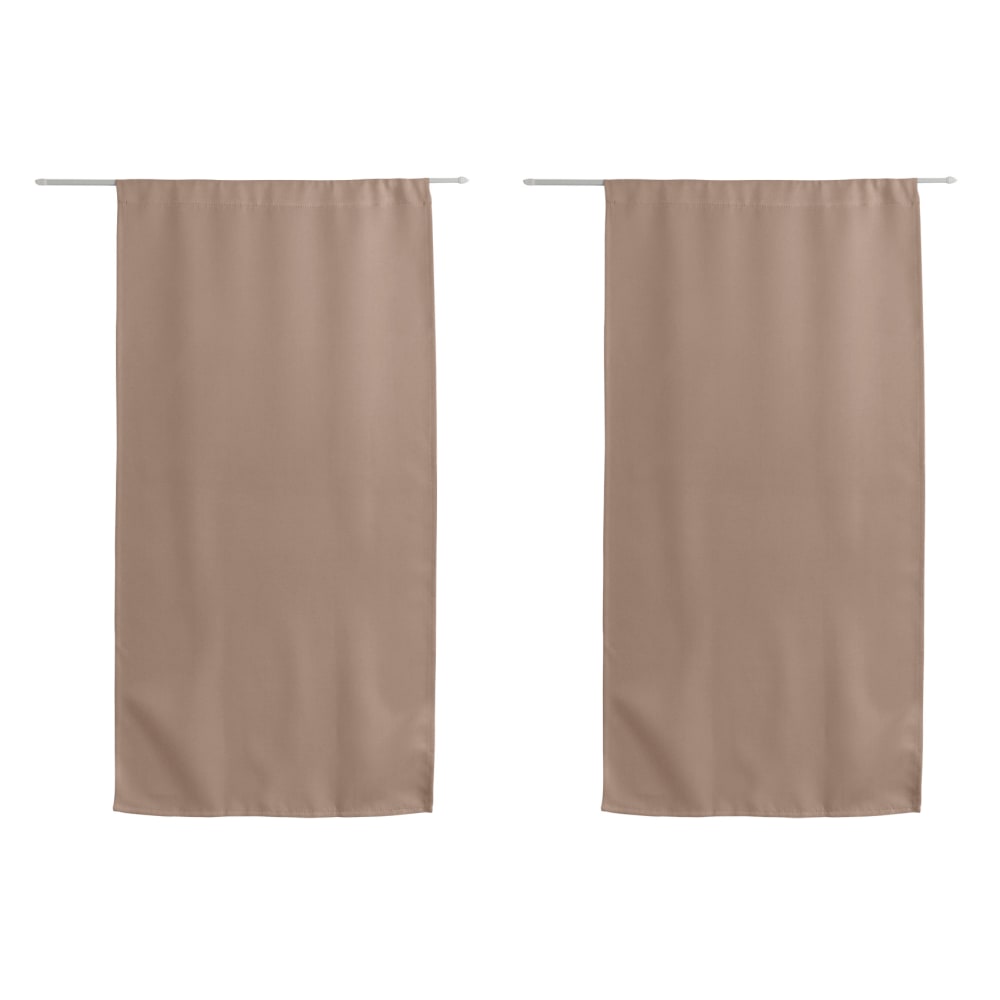 Petit rideau uni et occultant polyester naturel 60x120 cm - Maisons du Monde