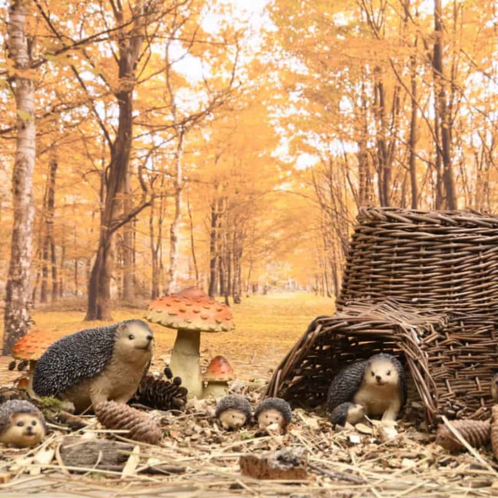 Hérisson avec bébé résine 16 cm - Maisons du Monde