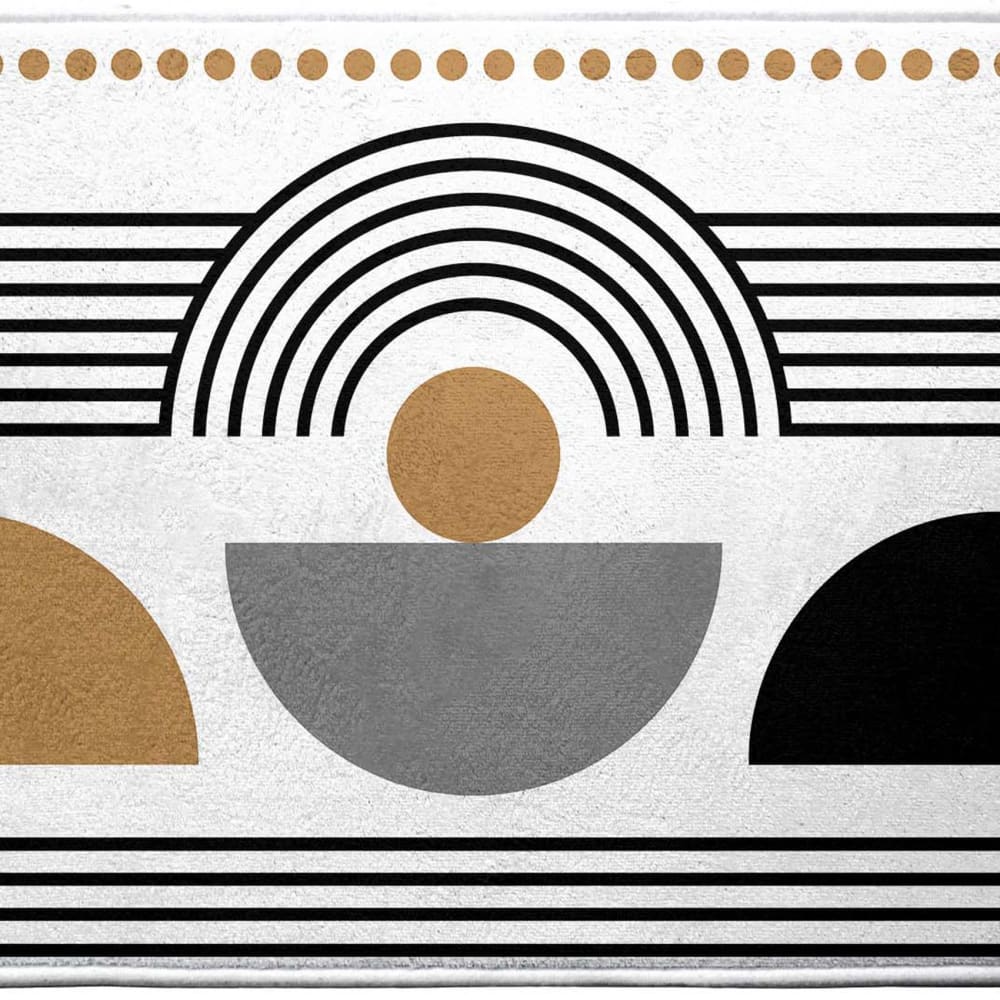 Tapis de bain aux formes géométriques polyester/microfibre multicolore - Maisons du Monde