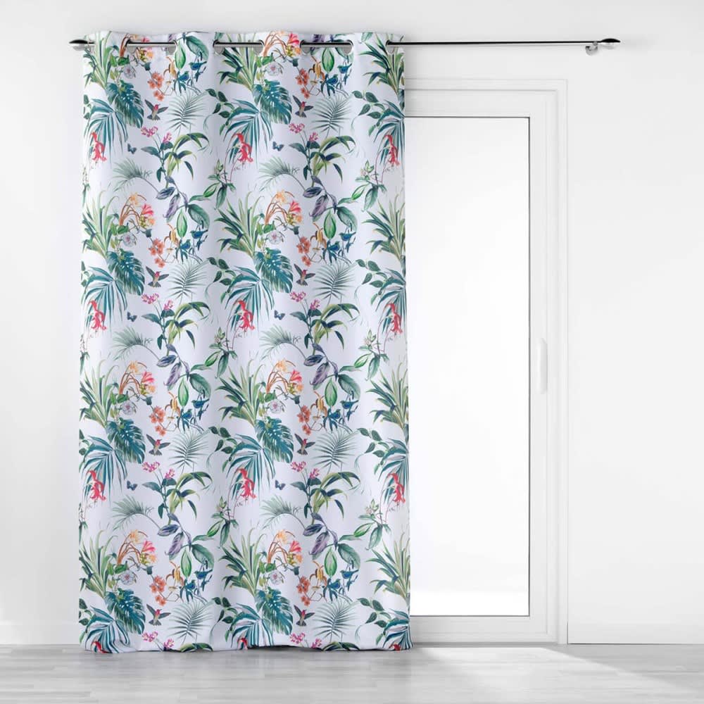 Douceur d'Intérieur Rideau [ ]polyester[ ]blanc[ ]140 x 260 style contemporain - Pes - Polyester