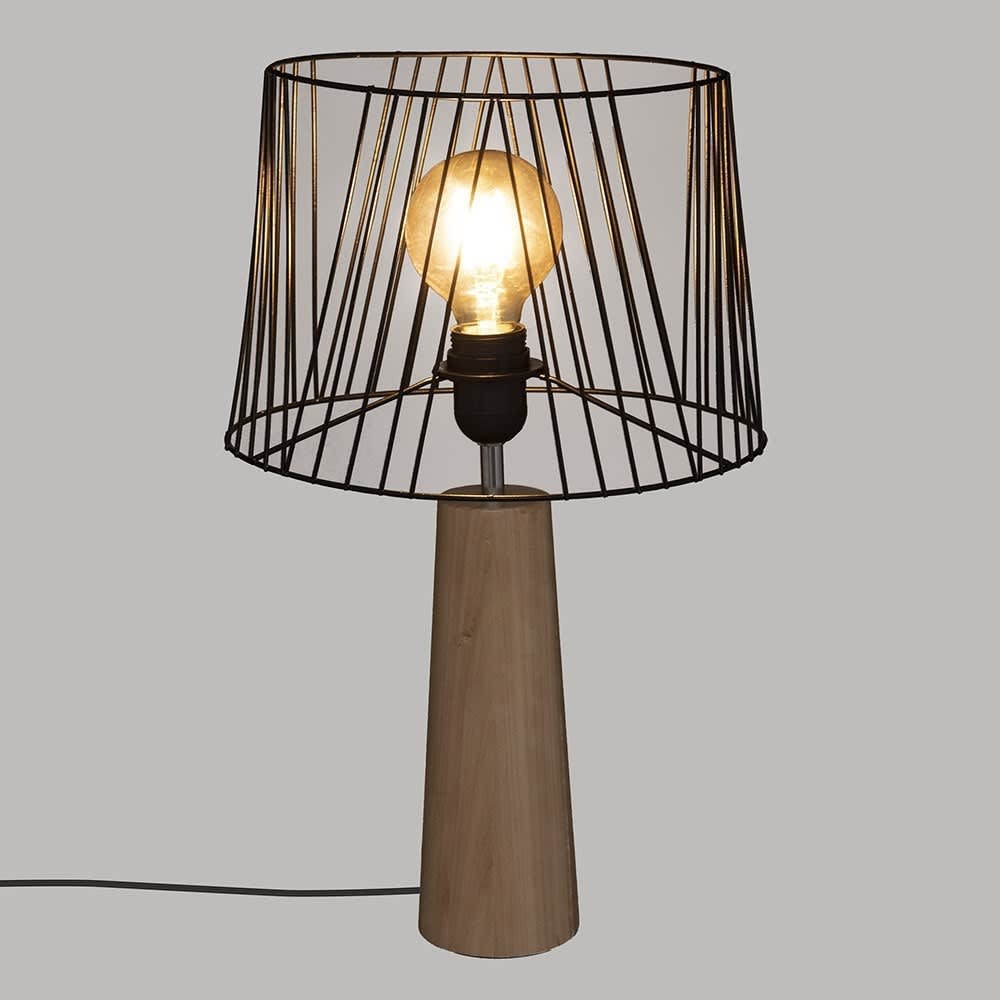 Lampe droite joe noir h46 — vue 3