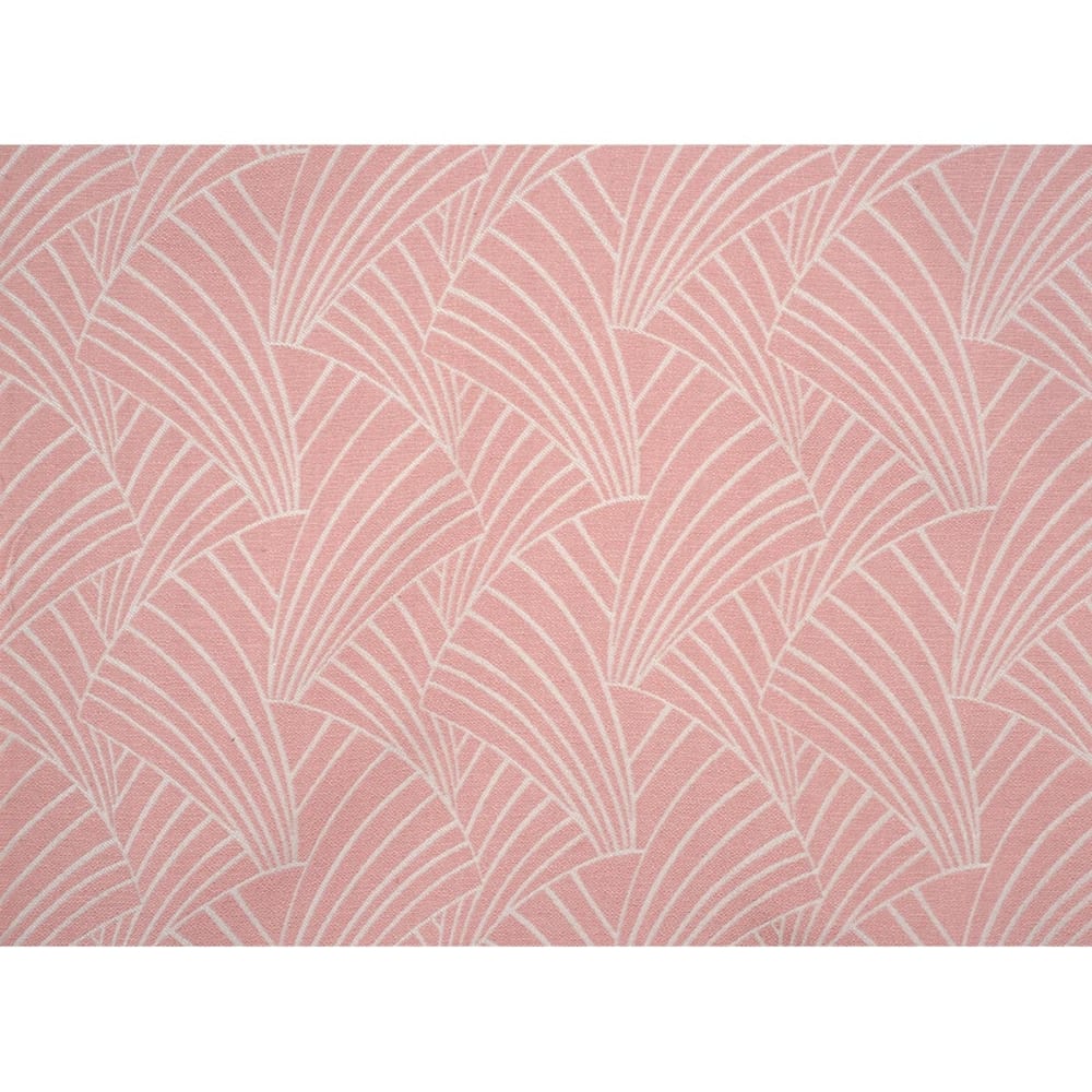 Housse de coussin imprimé art déco polyester rose clair 40x40 cm