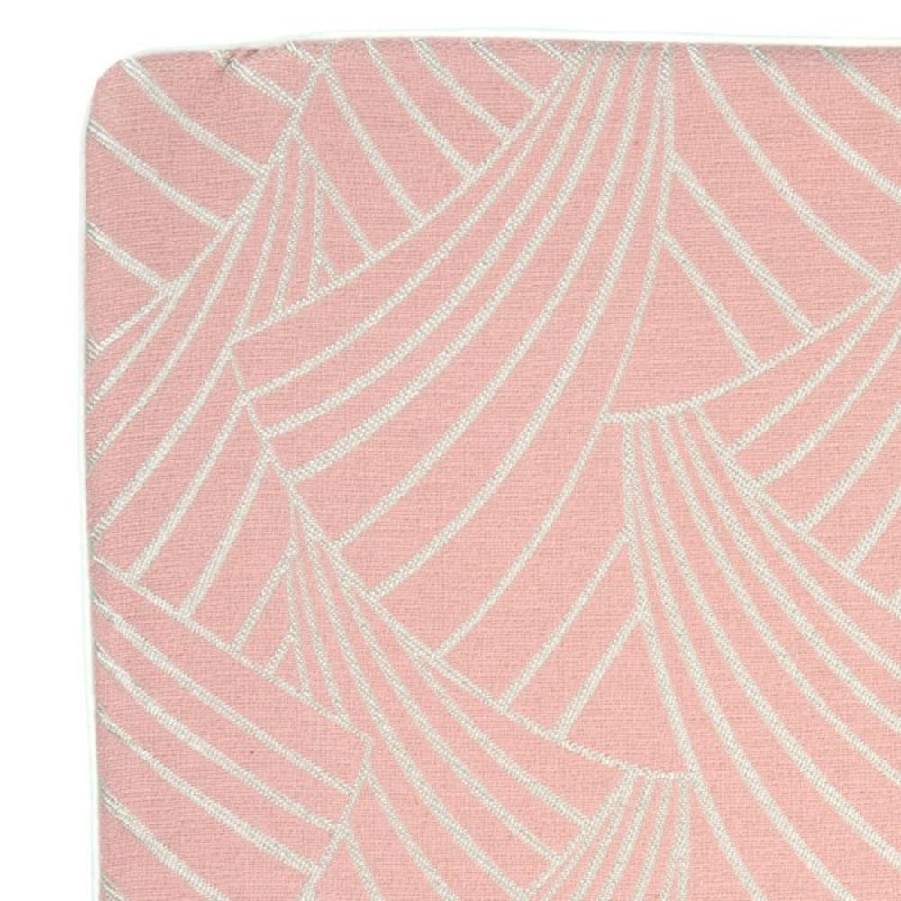 Housse de coussin imprimé art déco polyester rose clair 40x40 cm - Maisons du Monde