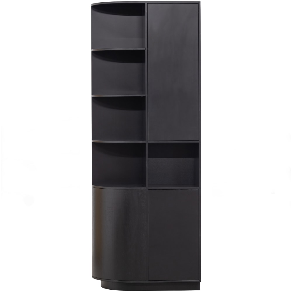 WOOOD Aufbewahrungsschrank Links aus Kiefernholz, Schwarz style modern Schwarz