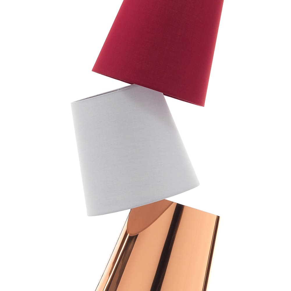 Lampadaire 3 lumières tissu multicolore h162 l33 p25 — vue 4