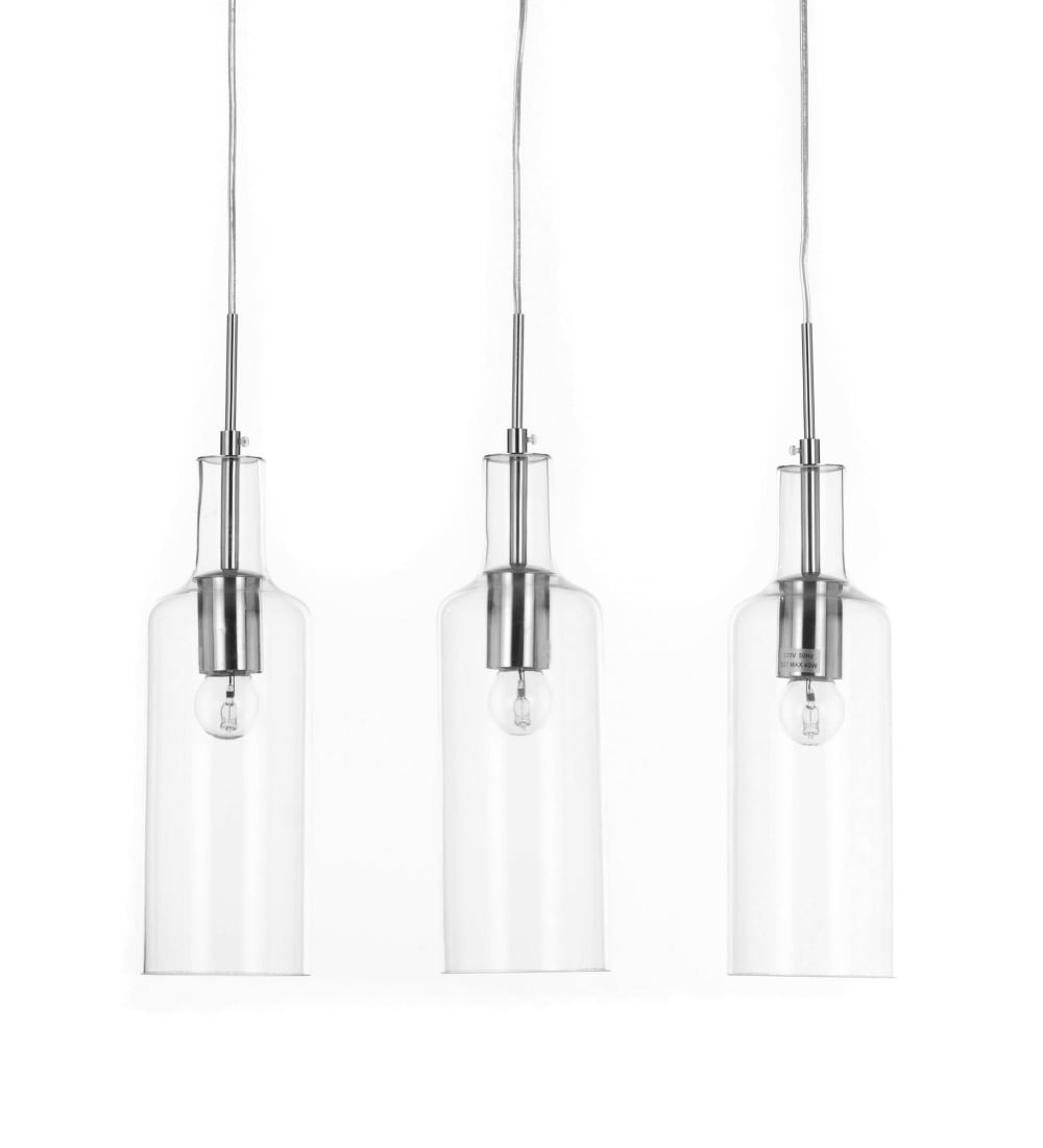 Lustre 3 lumières h110 x l48 x p10