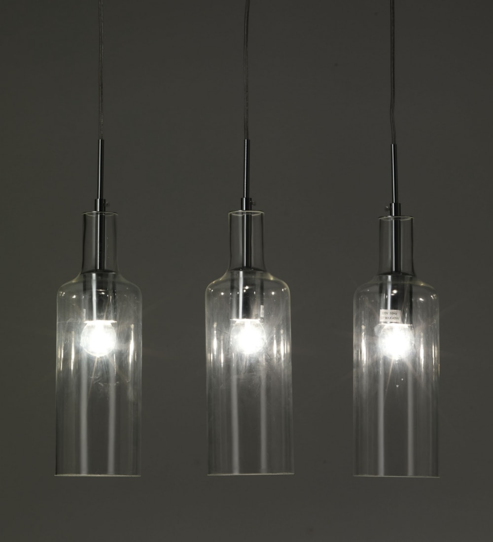 Lustre 3 lumières h110 x l48 x p10 — vue 4