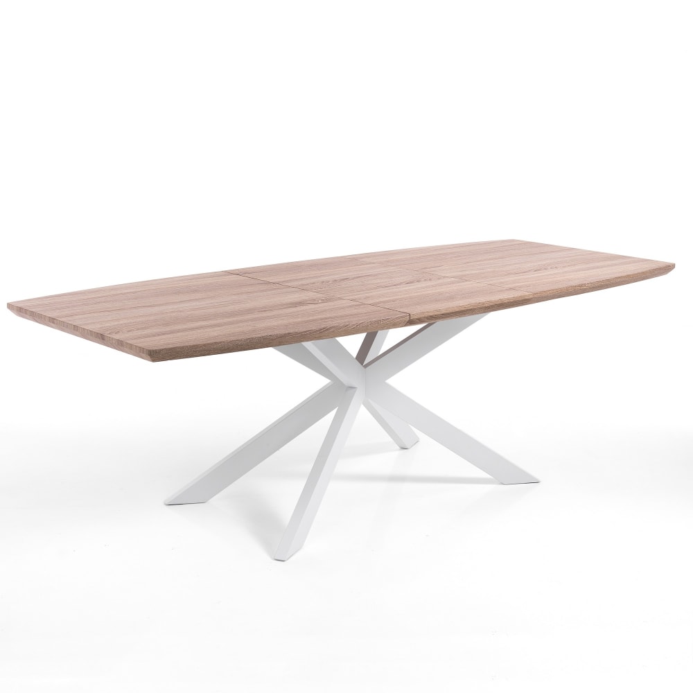 Tavolo allungabile effetto legno rovere cm. H.76 x p.90 x