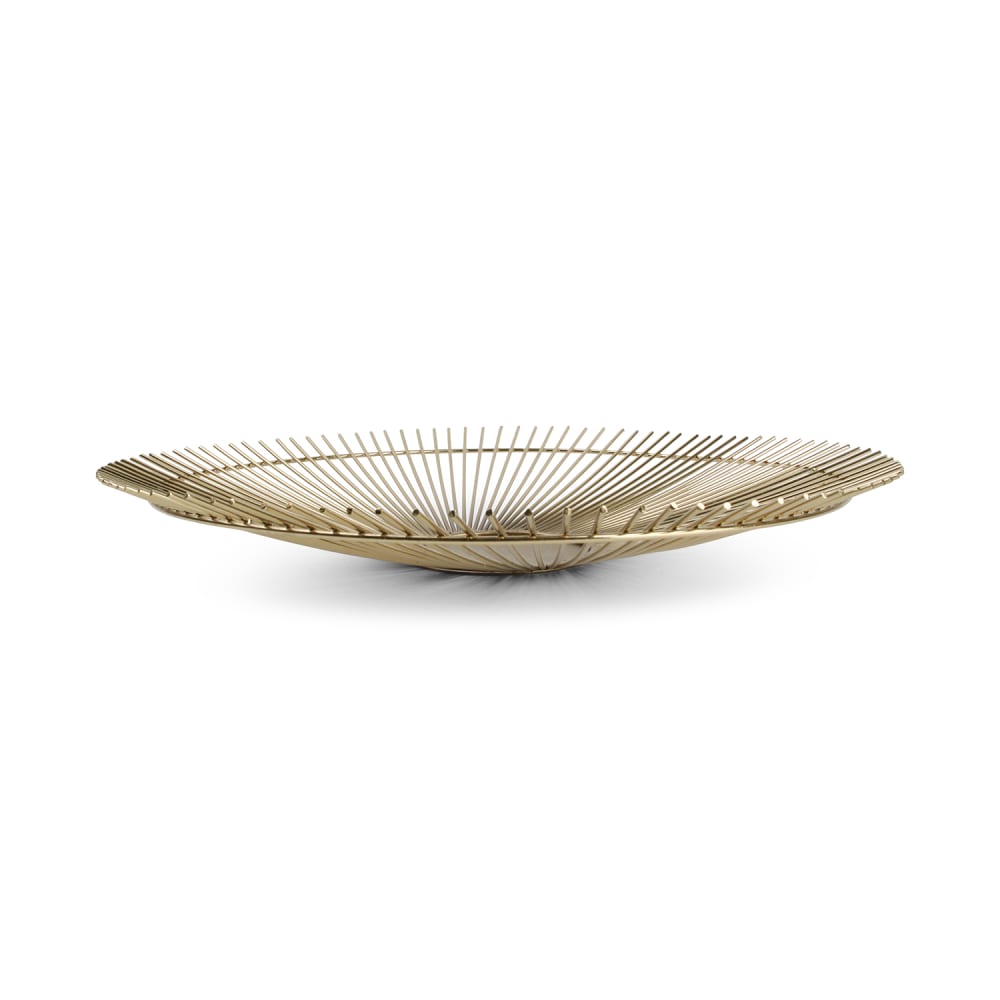 Panier en fil or en métaux 40xh5cm - Maisons du Monde