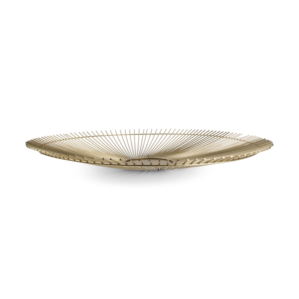 Panier en fil or en métaux 53xh5cm - Maisons du Monde
