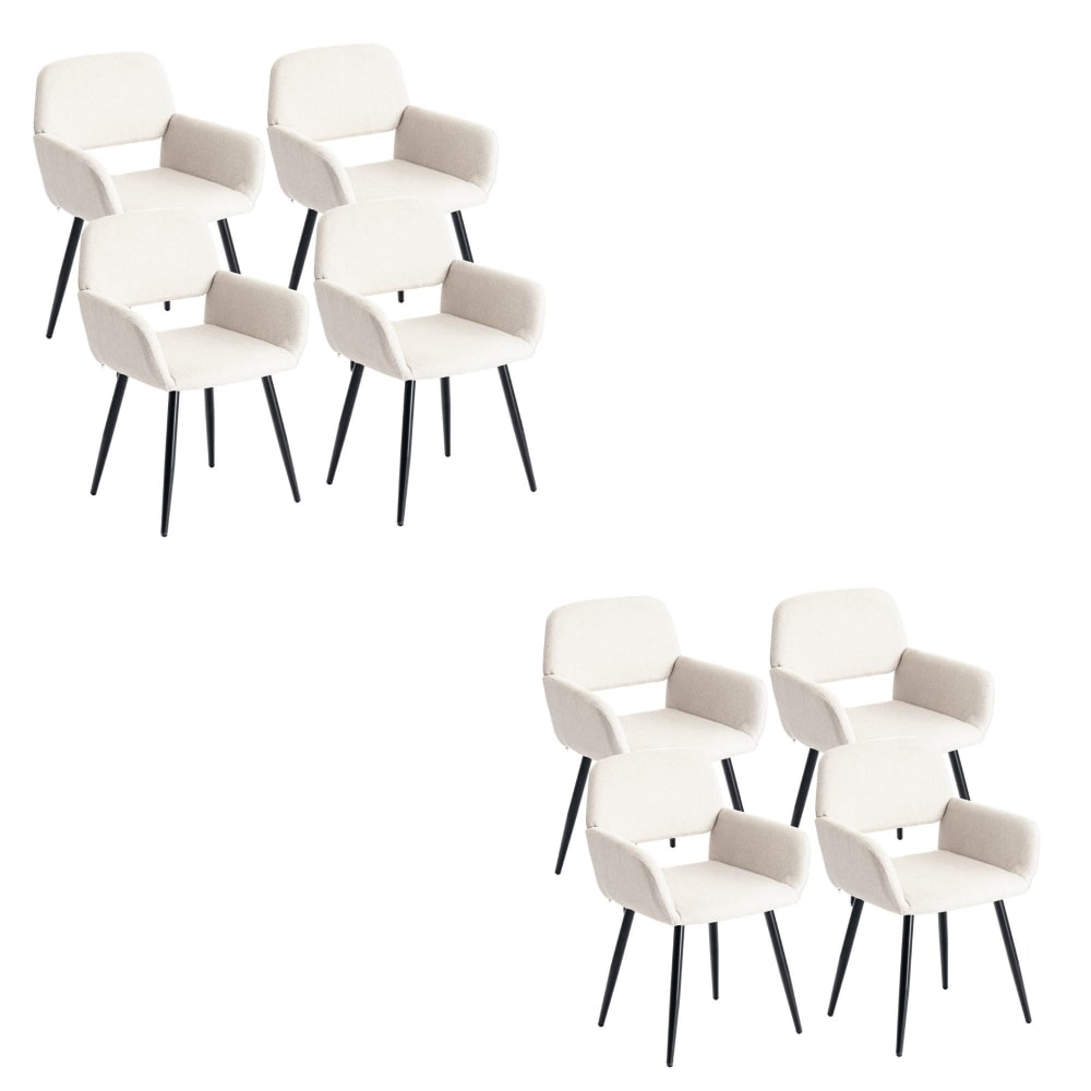Lot de 8 chaises scandinaves