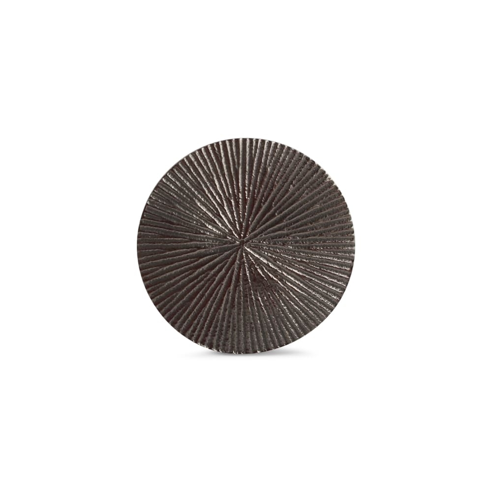 Lot de 4 sous-verre noir en métaux 10cm