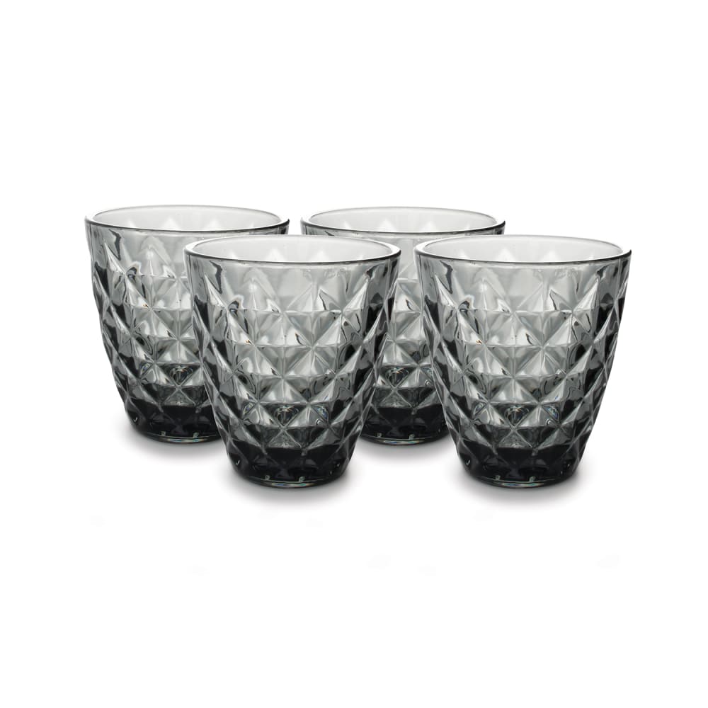 Lot de 4 verre à boire noir en verre 27cl - Maisons du Monde