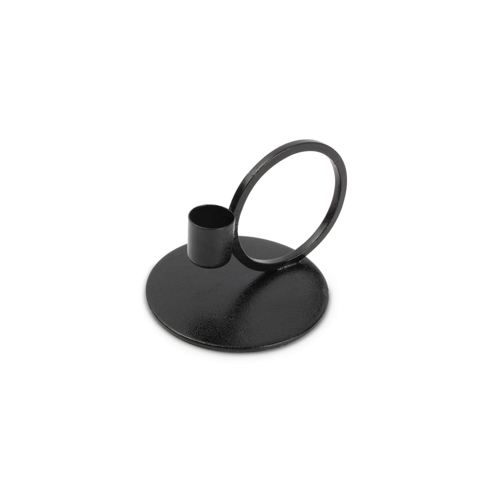 Bougeoir noir en métaux 10xh9cm - Maisons du Monde