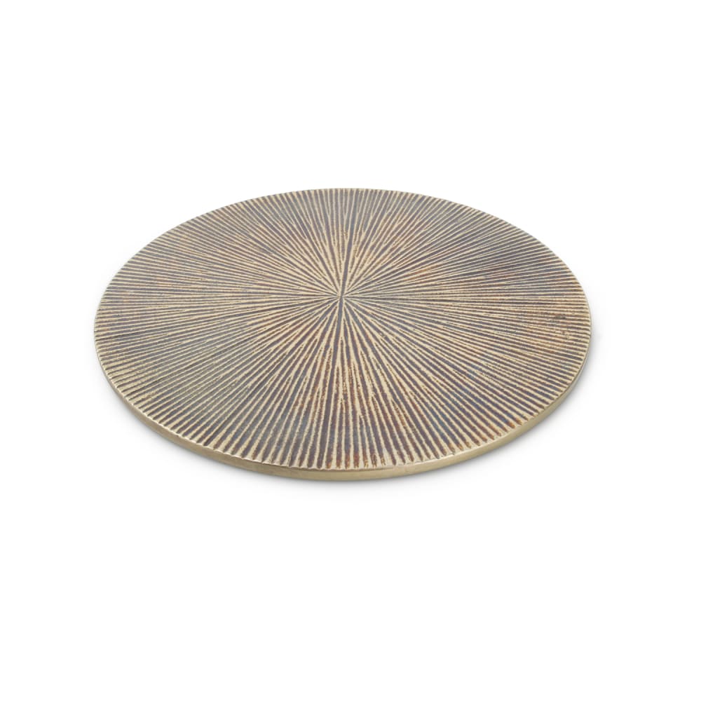 Lot de 2 dessous de plat or en métaux 26cm