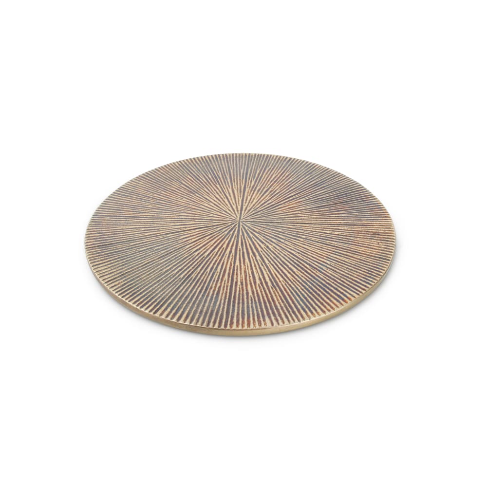 Lot de 2 dessous de plat or en métaux 20cm Lot de 2 dessous de plat or en métaux 20cm
