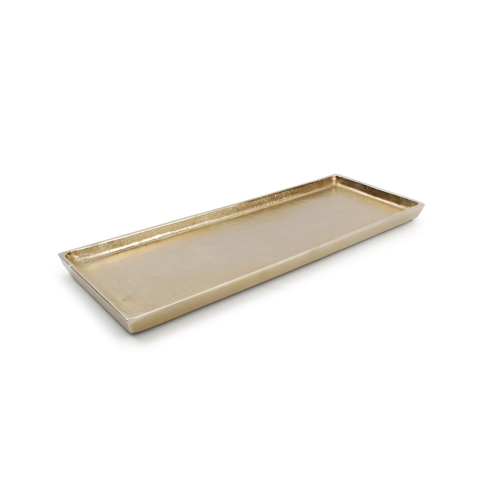 Plat décoratif or en métaux 37x14cm Plat décoratif or en métaux 37x14cm