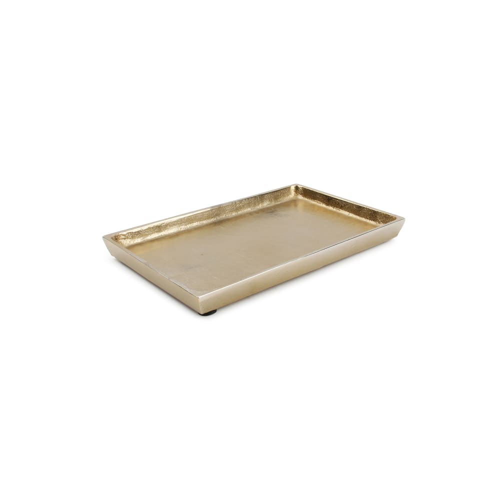 Plat décoratif or en métaux 22x14cm Plat décoratif or en métaux 22x14cm