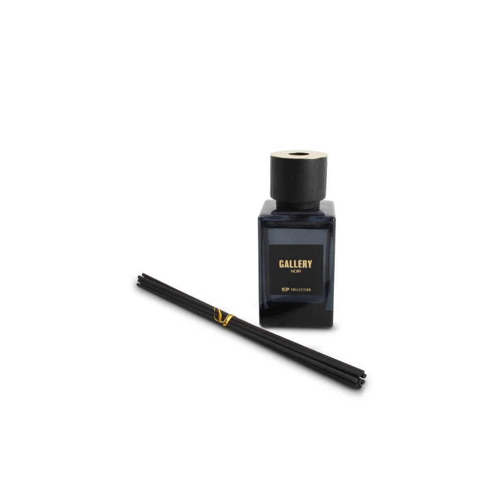 Diffuseur à roseaux noir en verre 120ml - Maisons du Monde