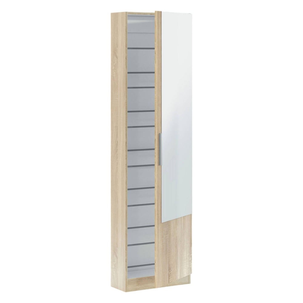 Dmora Schuhregal in Eichenholzoptik, 60 x 22 x 113 cm style modern Braun