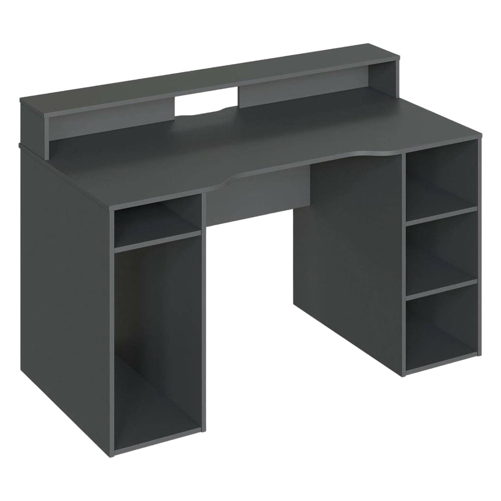 bureau effet bois anthracite