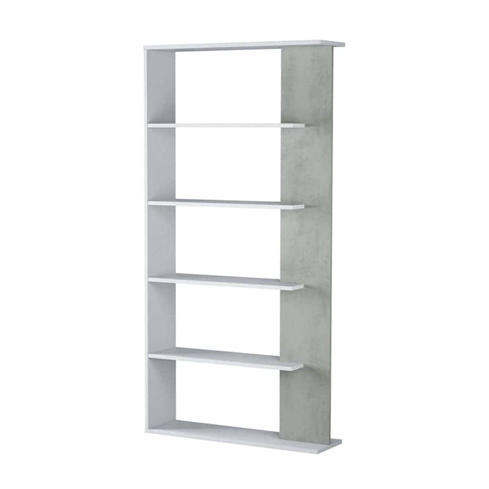 Libreria bianco 25x90x180h cm - Modello Contemporaneo - Bianco - LEGNO