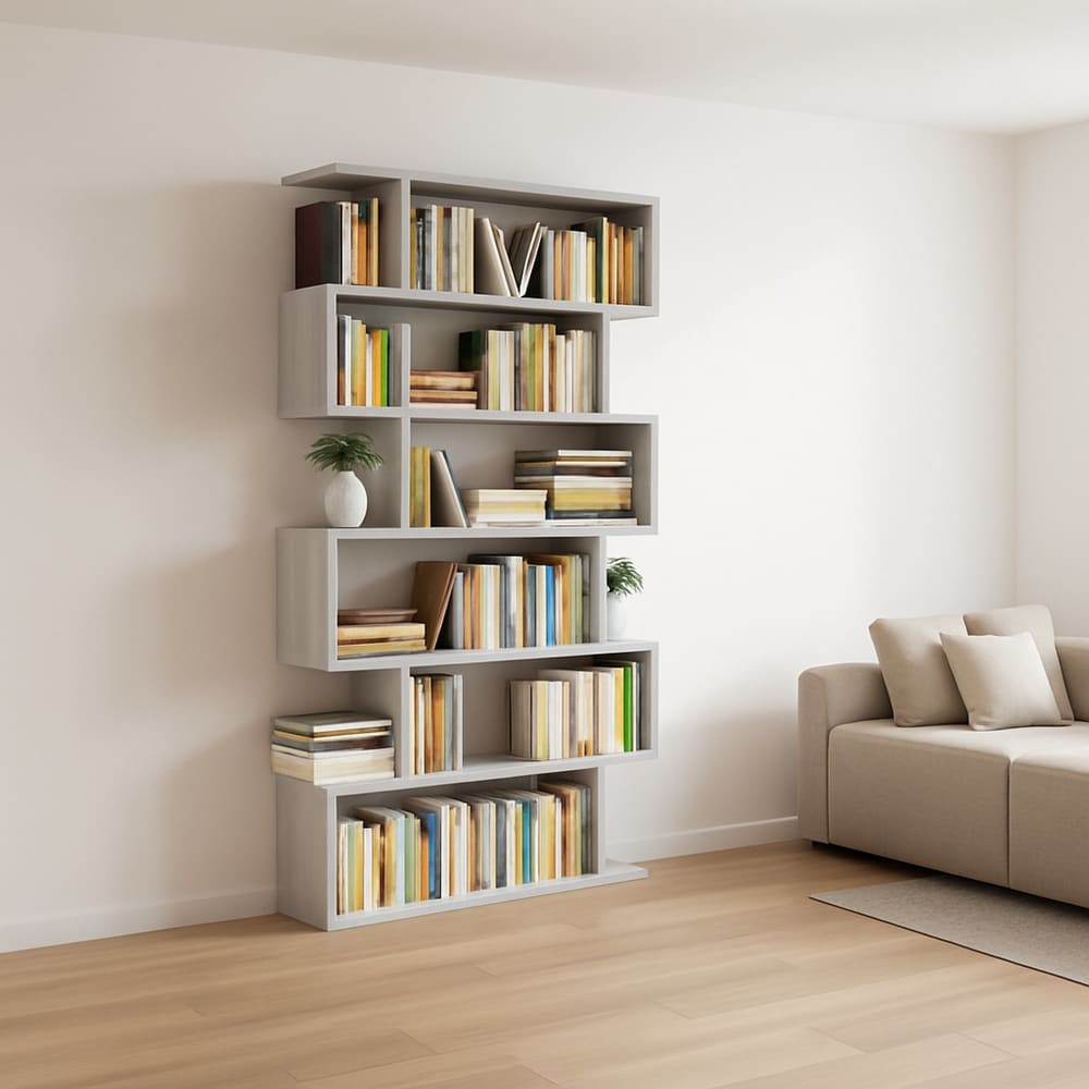 Bücherregal in Betonholzoptik, 80x24h192 cm - Maisons Du Monde