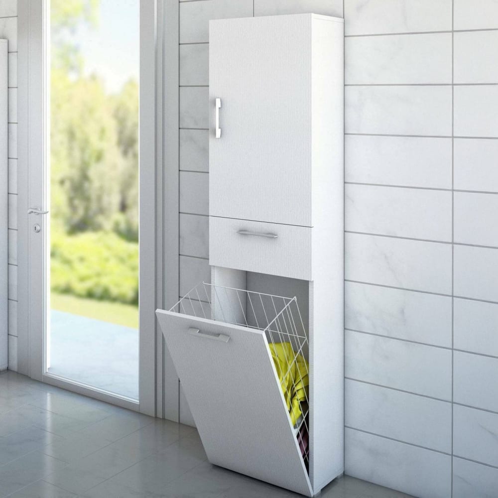 Armadio multiuso 2 ante bianco 32x195h cm - Dmora