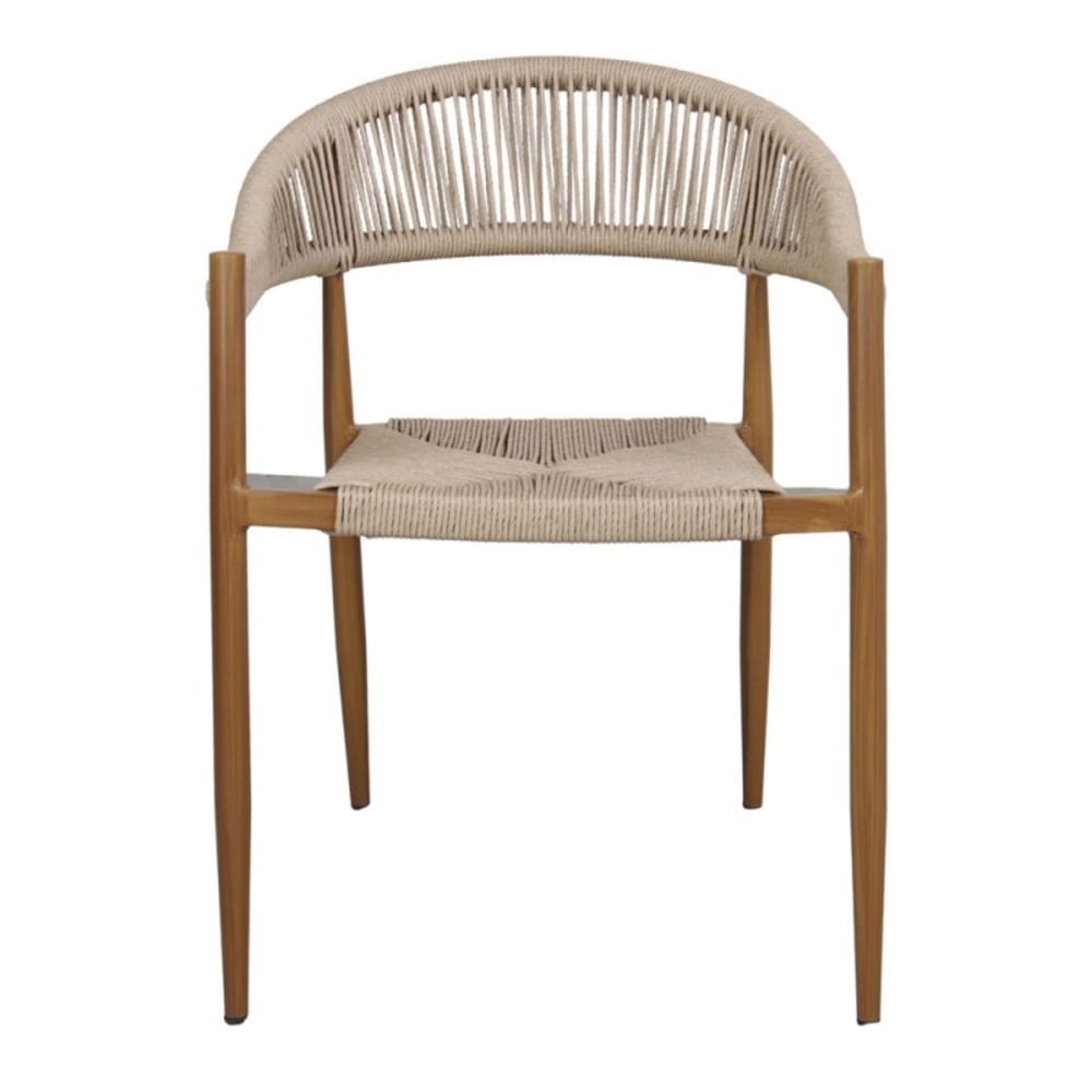Silla roma natural metal marrón