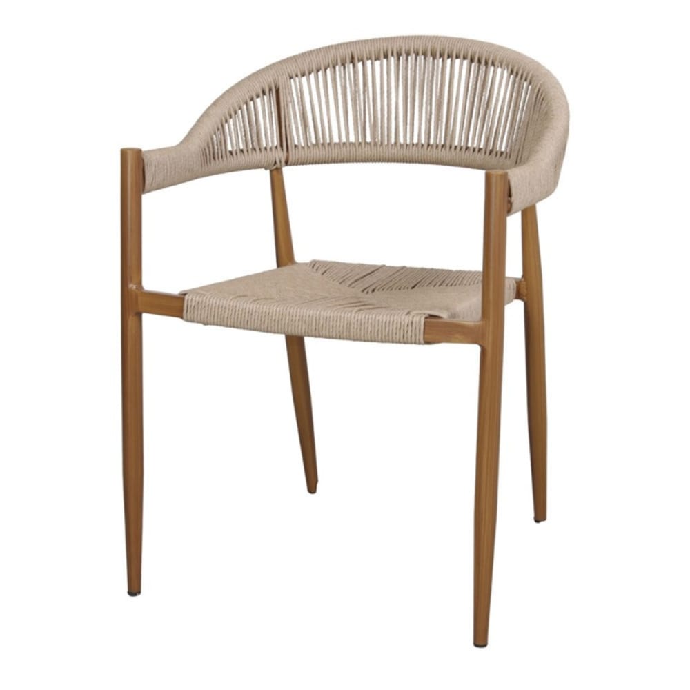 Silla roma natural metal marrón - Maisons du Monde