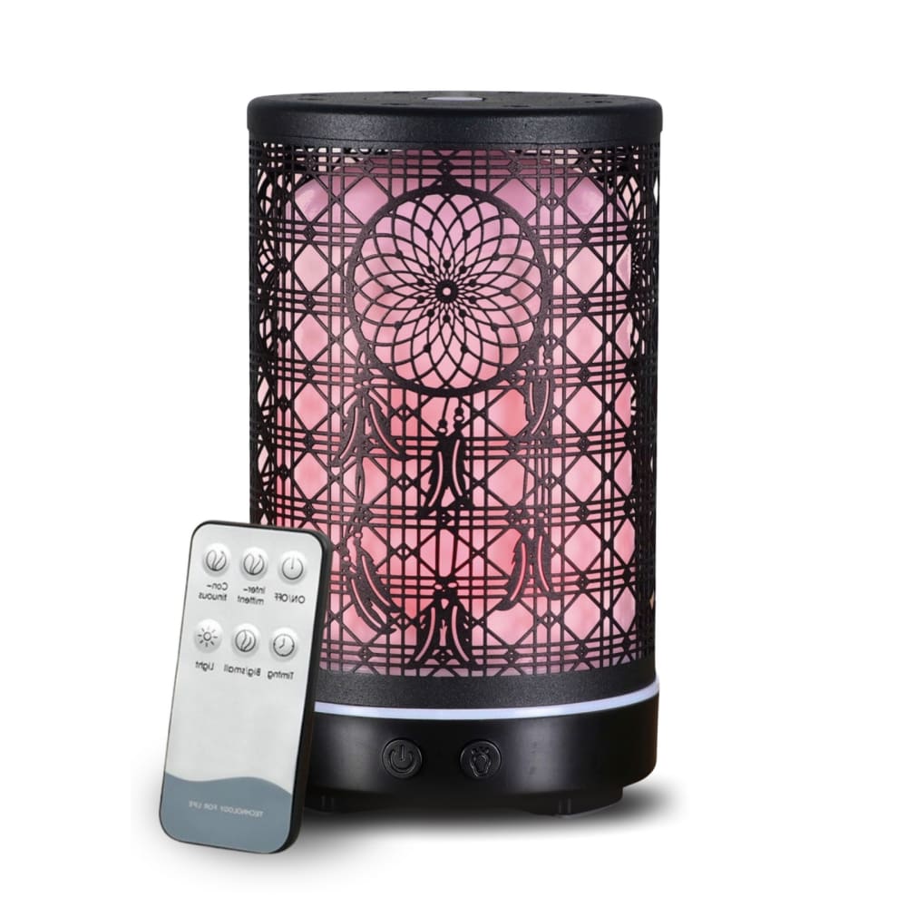 Zen'Arôme Diffuseur d'huile essentielle télécommande métal noir - h 15 cm