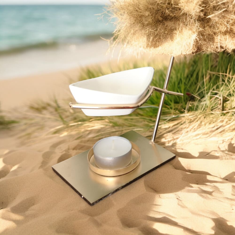 Duftbrenner Serie Inspiration Metall und Keramik - H10 cm -