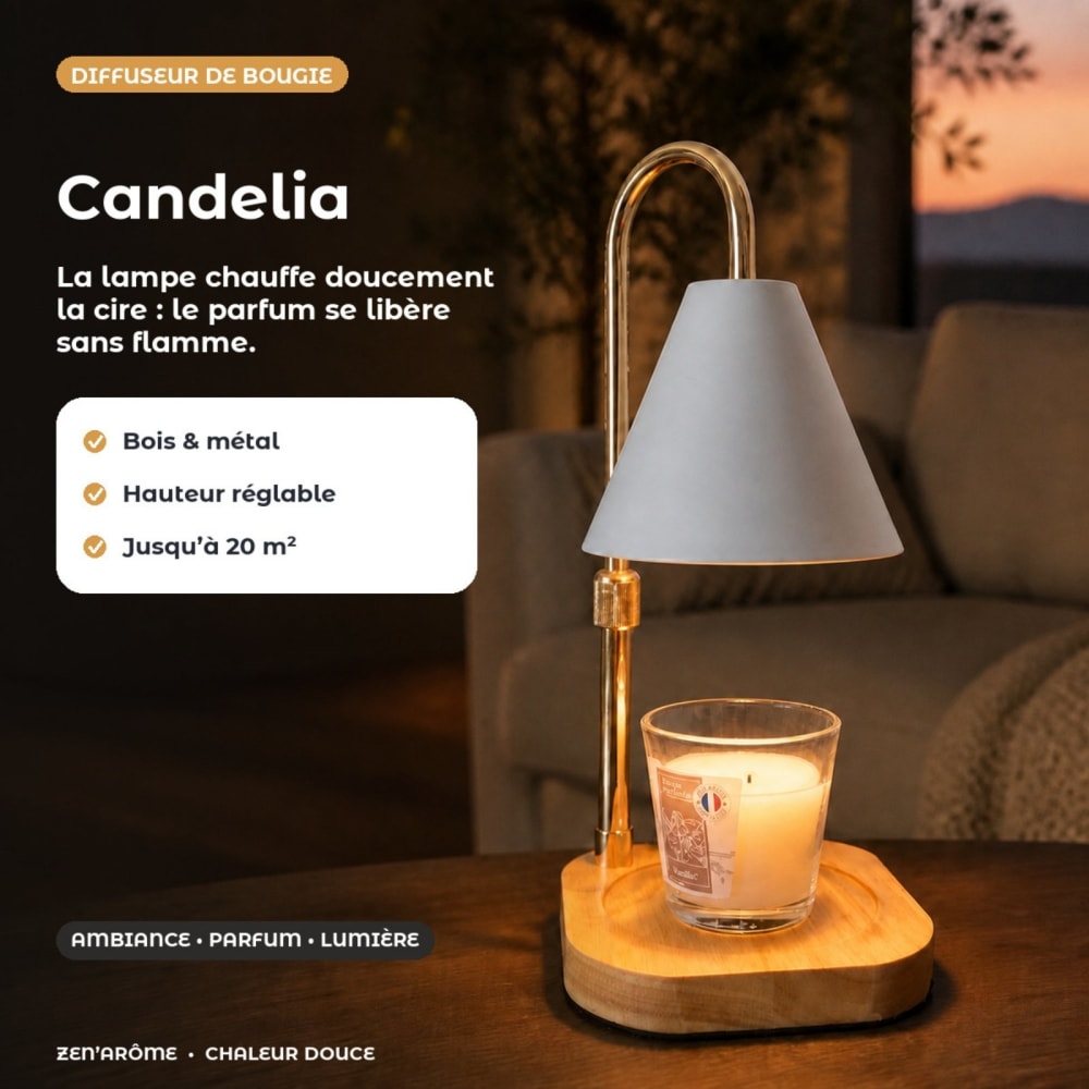 Diffusore di calore morbido in legno e metallo - H25 cm - Metallo