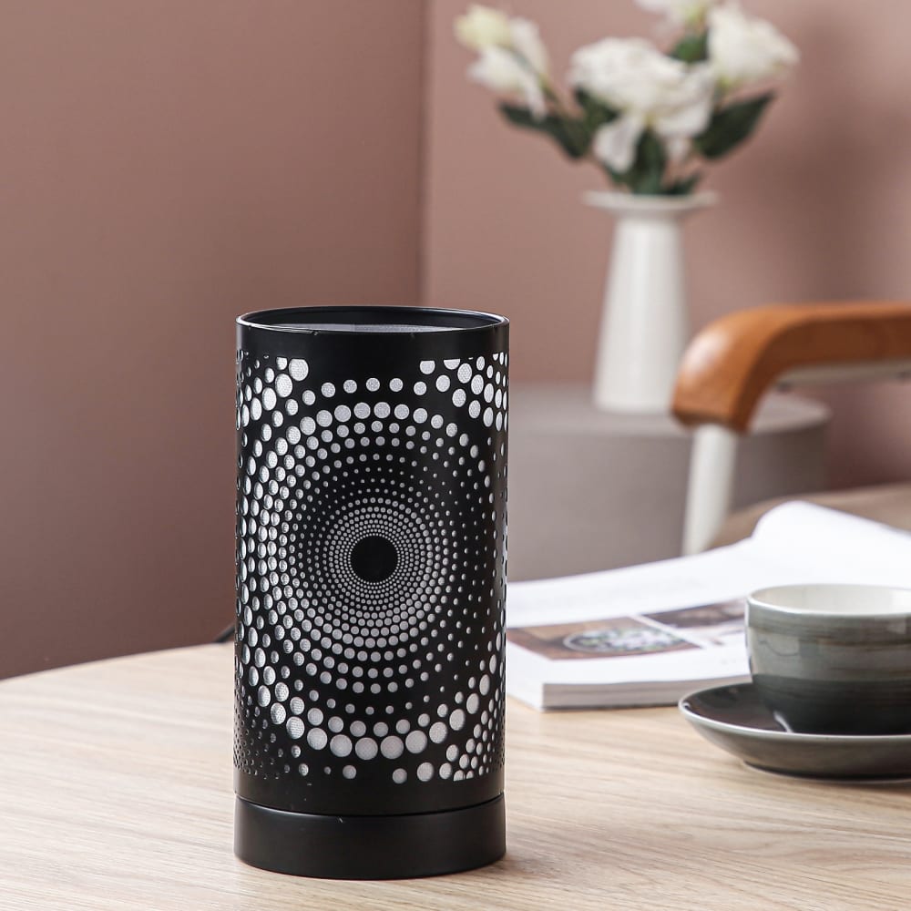 Difusor de calor suave en metal negro control por tacto - h21 cm - Maisons du Monde