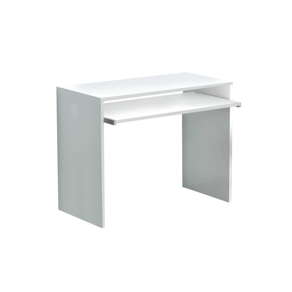 Scrivania con cassetti in truciolare bianco 90x79x45 - Bianco - LEGNO
