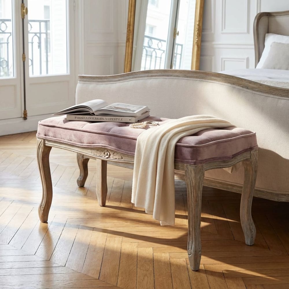 Sgabello in legno rosa 50x36x47 - Milani Home