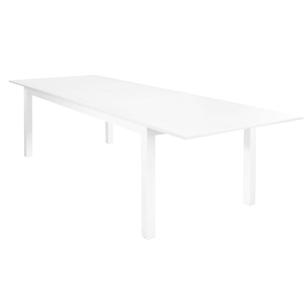 Tavolo in alluminio bianco 217x100x75 - Alluminio