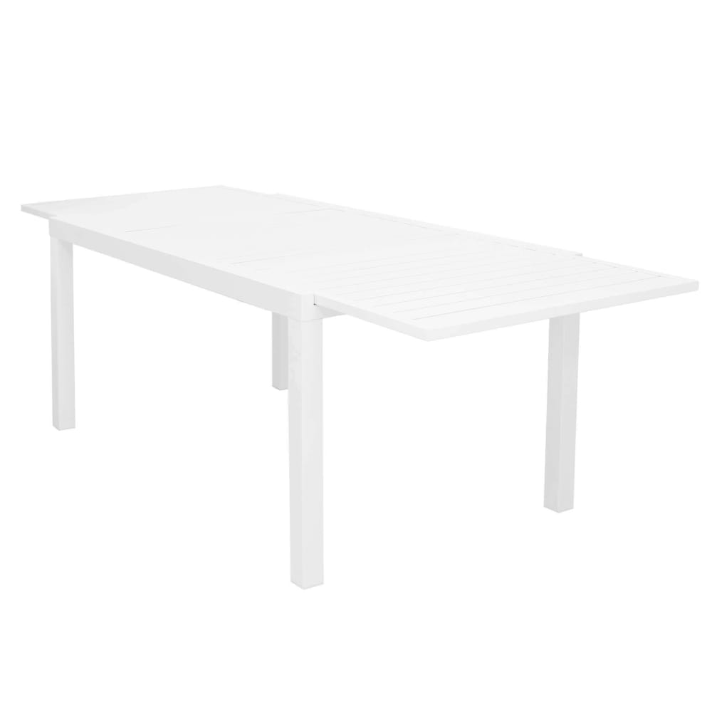Tavolo in alluminio bianco 160x90x75 - Alluminio