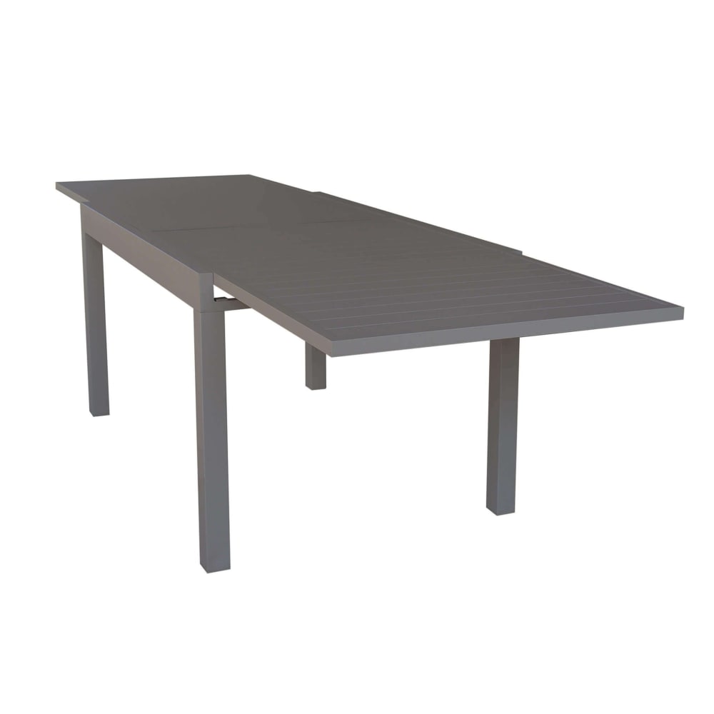 Tavolo in alluminio taupe 135x90x75 - Alluminio