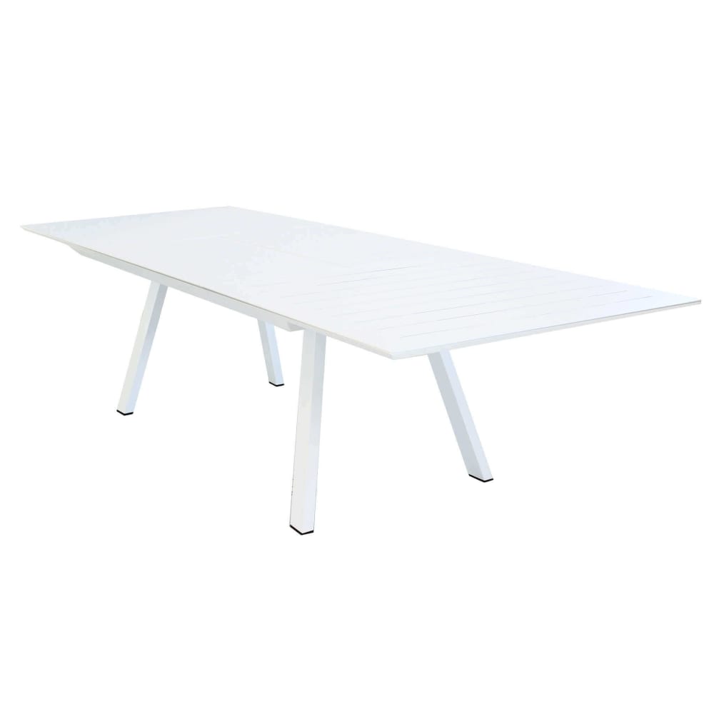 Tavolo in alluminio bianco 200x110x76 - Alluminio