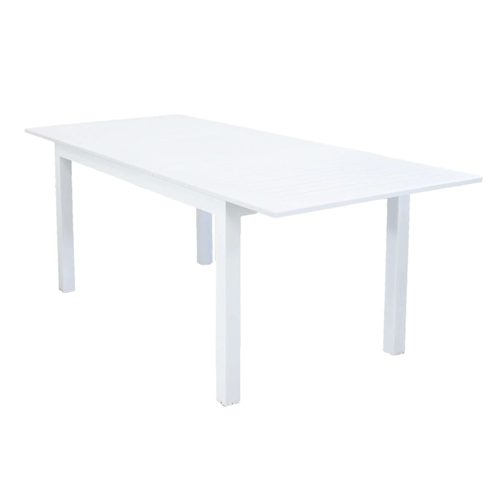 Tavolo in alluminio bianco 151x89x75 - Alluminio
