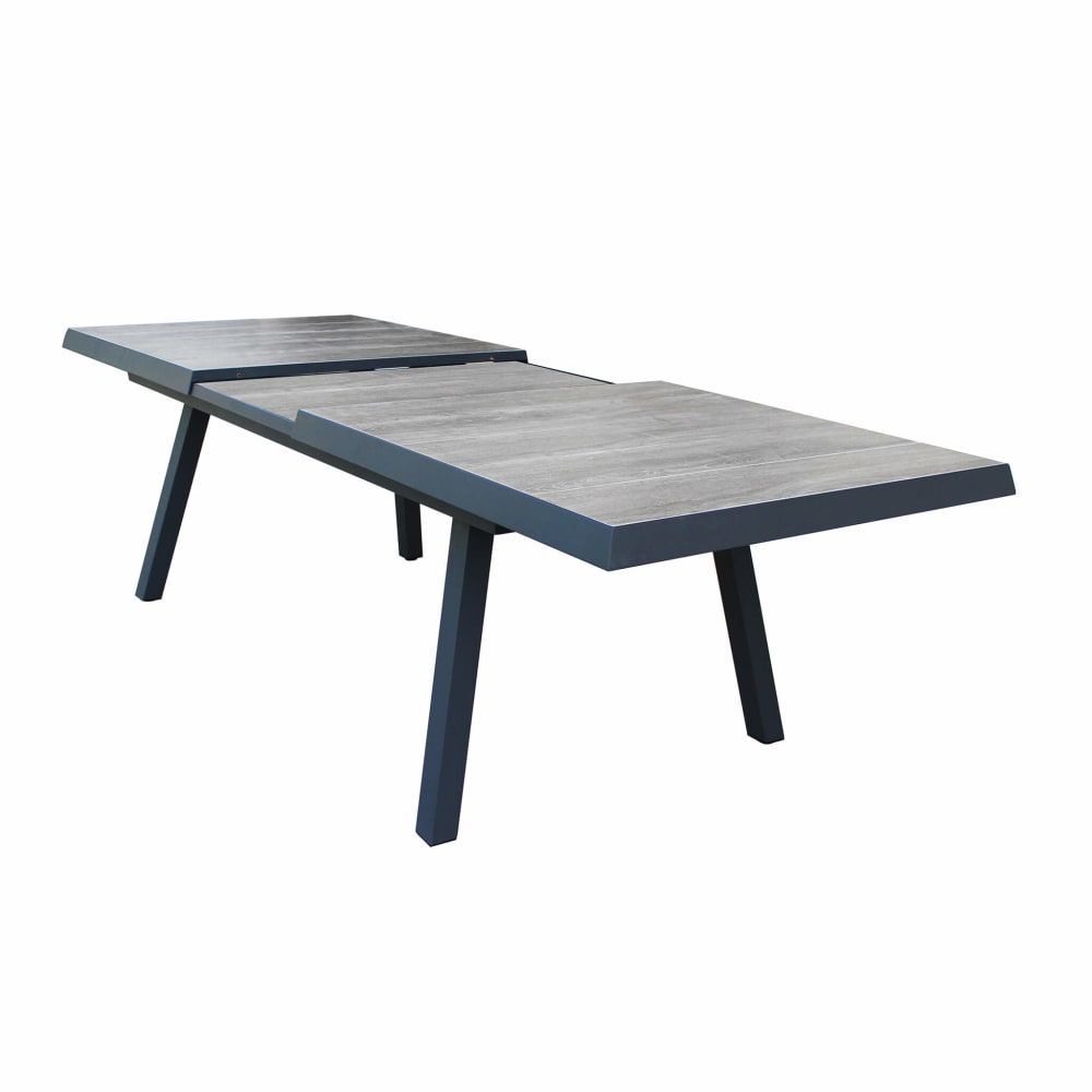 Tavolo in alluminio/gres antracite 205x104x78 - Milani Home