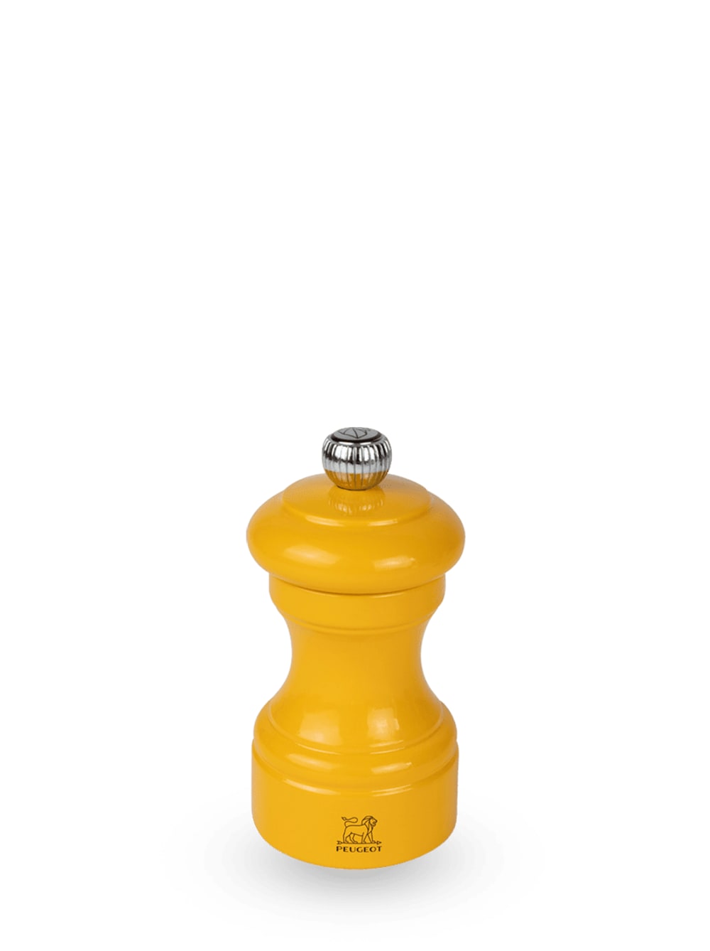 Bistro moulin à poivre manuel en bois laqué, jaune safran, 10 cm - Bistro moulin à poivre manuel en bois laqué, jaune safran, 10 cm -